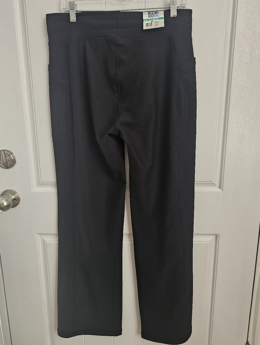 NWT 32 Degrees Cool Womens Black Tie Waist Athletic Pants